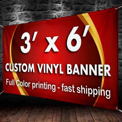 In banner